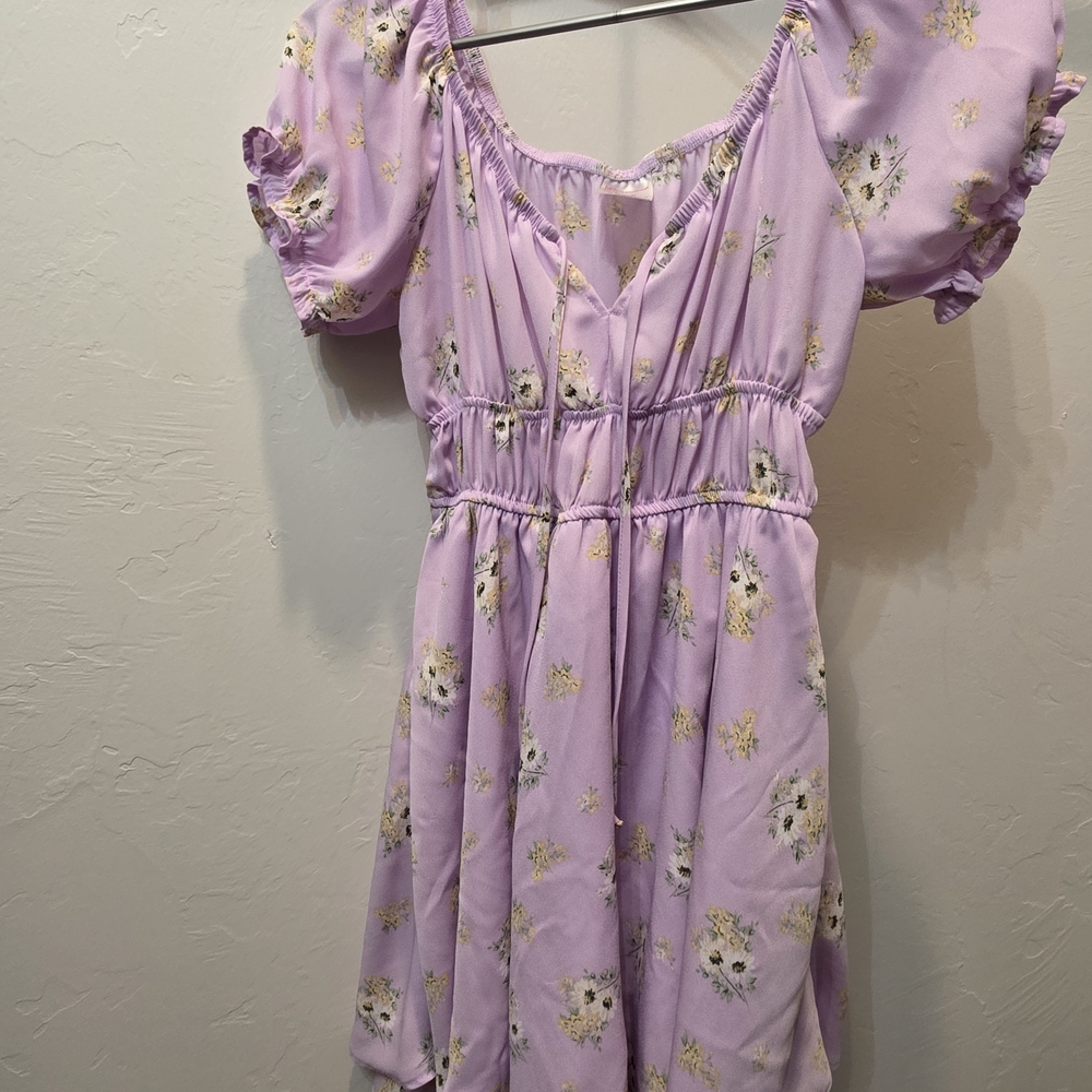 No Boundaries Lilac Floral Dress